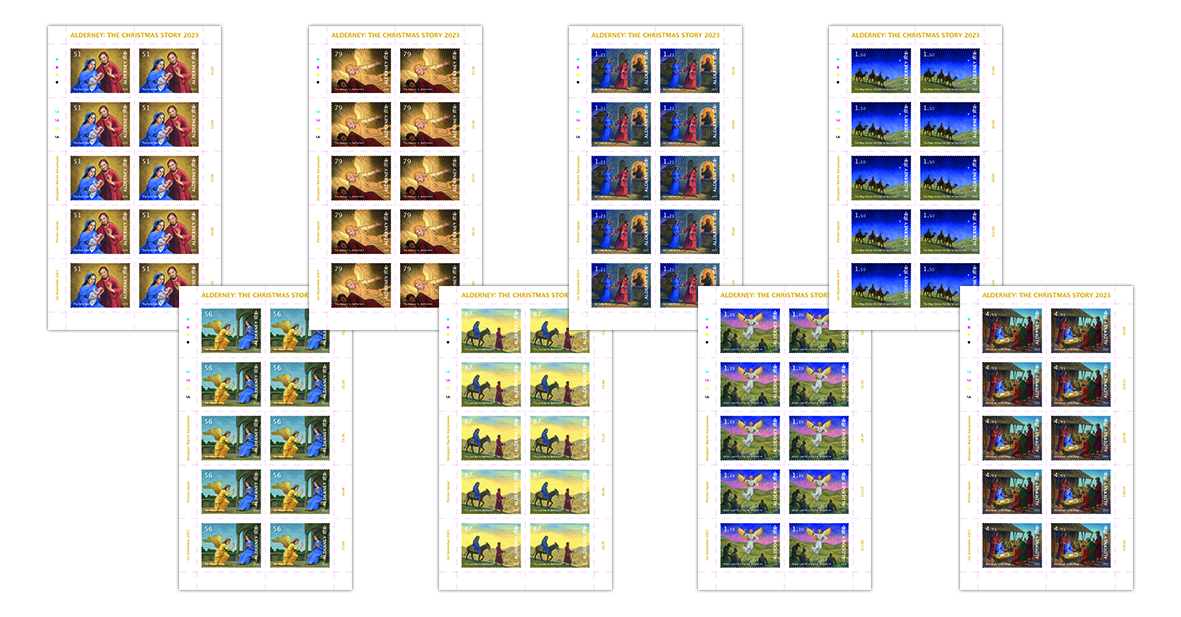Sheets of 10 